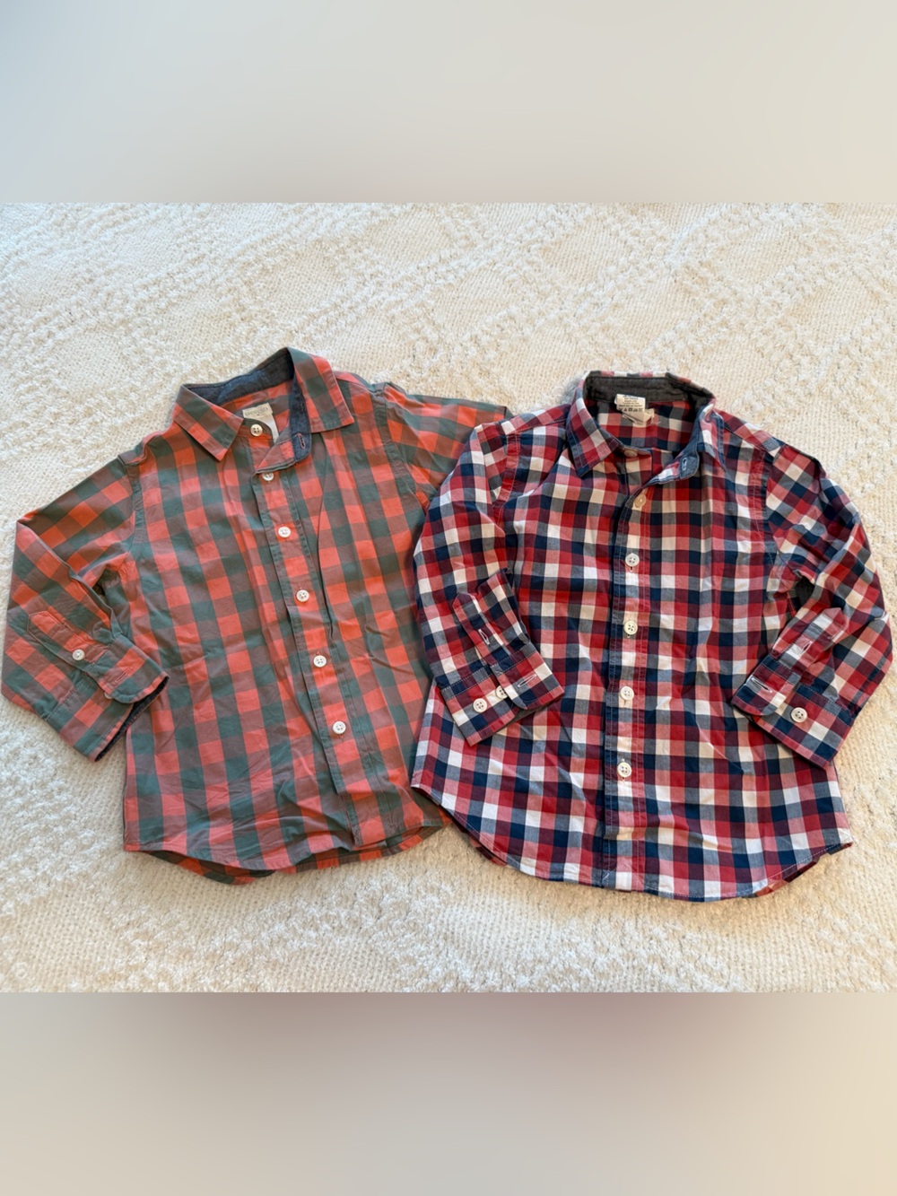 Crewcuts Plaid Button-Down Shirts (Set of 2)